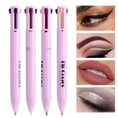 4 in 1 Multi-function Makeup Pen,1Piece Travel Eyeliner, Lip Liner, EyebrowPencil,Highlighter Eyeshadow Pen,Portable Multi-function Makeup Pen,Cosmetic Makeup Tools