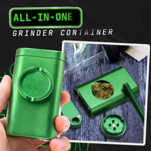 Aluminum Storage Case Mini Grinder All-in-one, Portable Storage Box Grinder for Travel