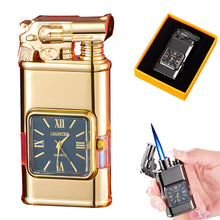 Windproof Lighter Vintage Watch Bezel Jet Flame Torch,Lighter