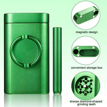 Aluminum Storage Case Mini Grinder All-in-one, Portable Storage Box Grinder for Travel