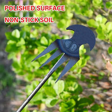 Weeding Artifact Uprooting Weeding Tool,4 Teeth Stand Up Weed Puller Too, Manganese Steel Forged,for Garden Yard Farm Weed Removal