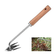 Weeding Artifact Uprooting Weeding Tool,4 Teeth Stand Up Weed Puller Too, Manganese Steel Forged,for Garden Yard Farm Weed Removal