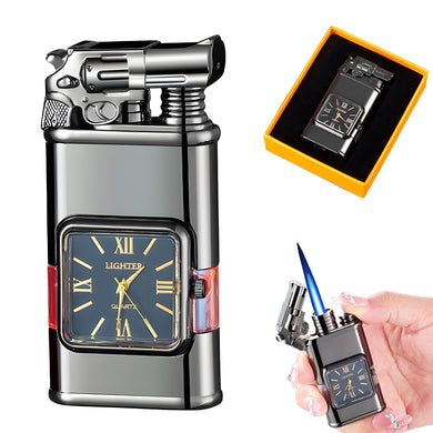 Windproof Lighter Vintage Watch Bezel Jet Flame Torch,Lighter